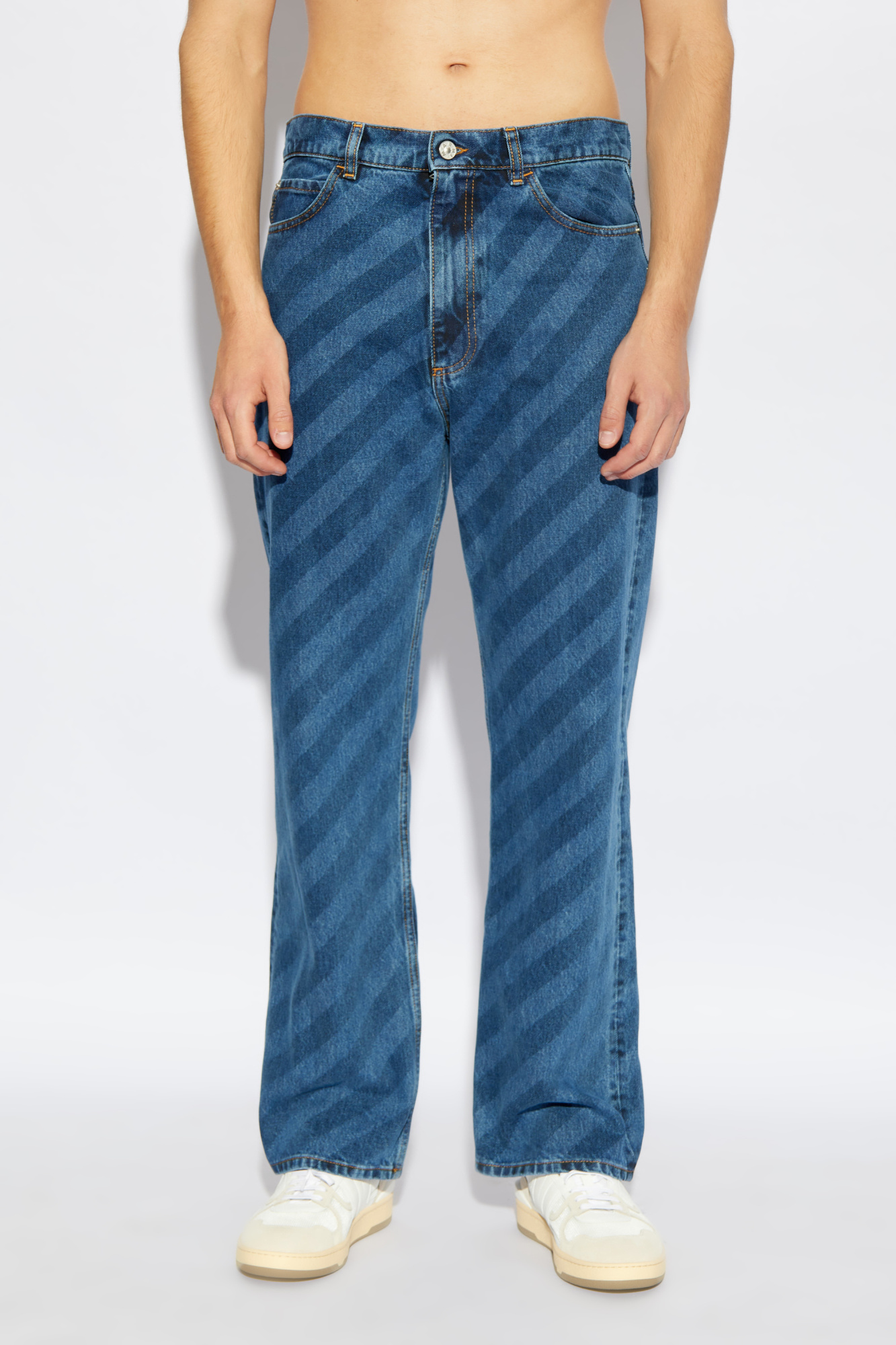 パンツ MARNI Women Straight Pants PAJD0432A0USCX36STB95 Blue Women's Trousers and Shorts | Official Online Store | Marni